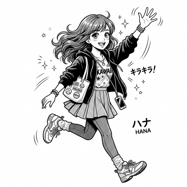 漫画スタイルキャラクター