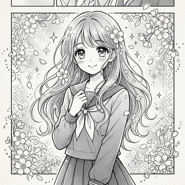 少女漫画風サンプル